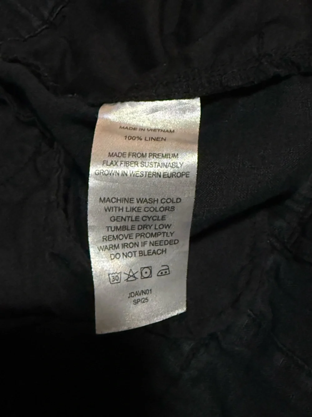 Quince Men's 100% European Linen Pants - L - Black